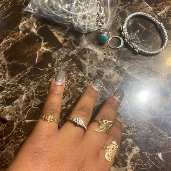 10k White gold ring - Picture 6 of 7